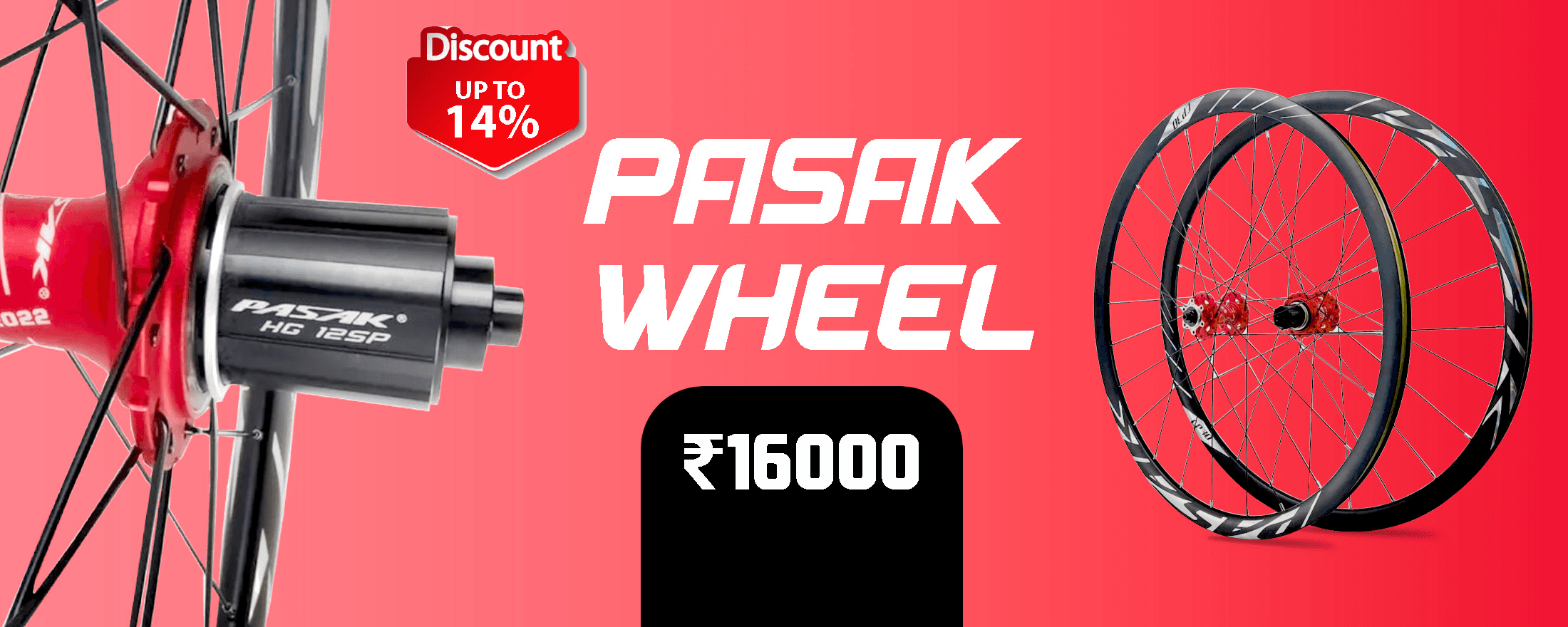 The PASAK CP30 Alloy Disc Brake Thru Axle Wheel offers robust performance for road cycling