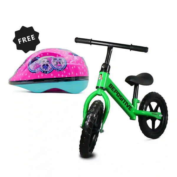 Superbaby Kids Balance Bike + Lol Children Helmet Combo Offer
