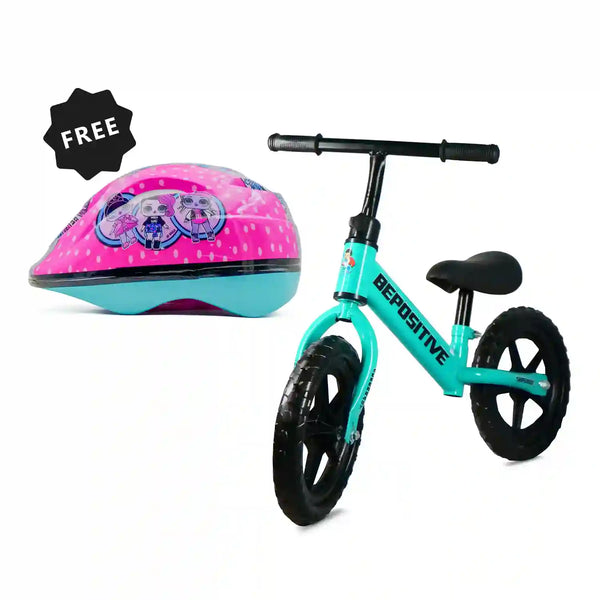 Superbaby Kids Balance Bike + Lol Children Helmet Combo Offer