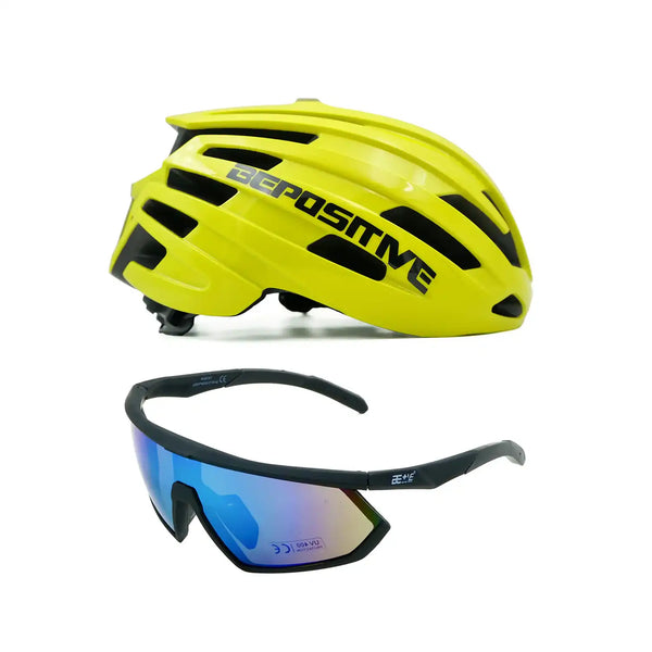 Bepositive Guardian 5.2 helmet + Augusta sports sunglasses