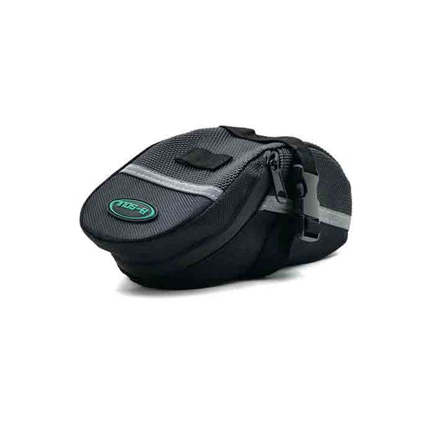 B-Soul Bicycle Saddle Bag Black fornt view