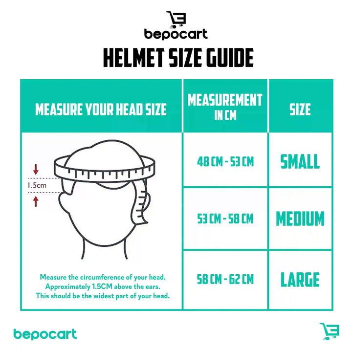 Helmet size chart