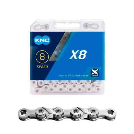 Kmc X8 - 8 Speed Bicycle Chain with pack