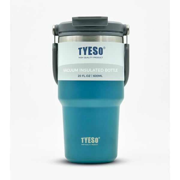 Tyeso Vacuum insulated tumbler 600 ml blue front view