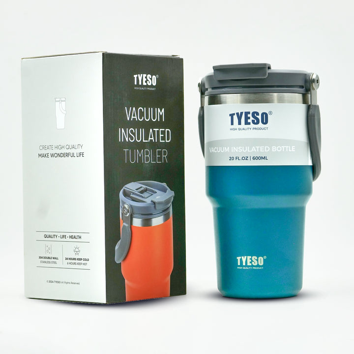 Tyeso vaccum Insulated tumpler 600 ml blue box