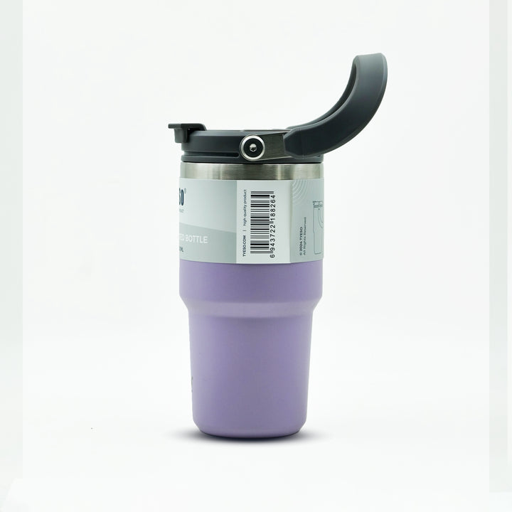 Tyeso Vacuum-Insulated tumpler 600 ml purple side view