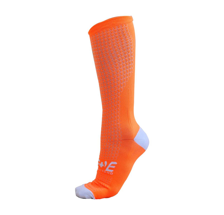 Bepositive Unisex Sports Socks orange left side view