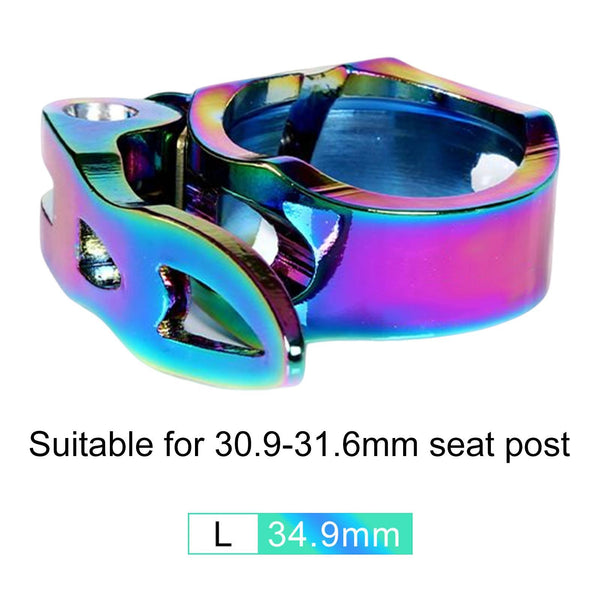 Oil Slick MBB Alloy Quick Release QR Seat Post Clamp(34.9mm/34.8mm)