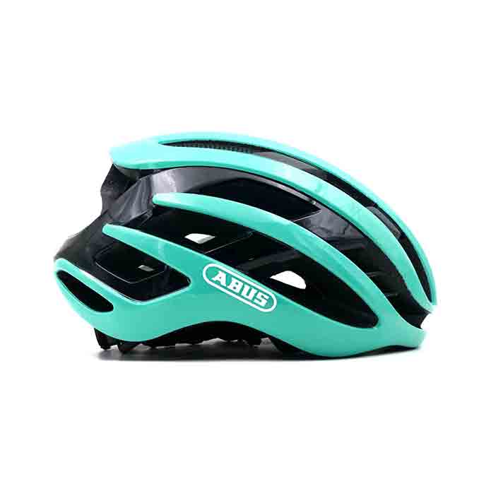 abus airbreaker cycling helmet turquoise blue right side view