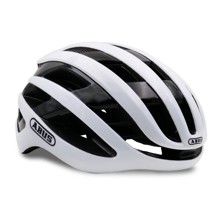 abus airbreaker cycling helmet black white right side view