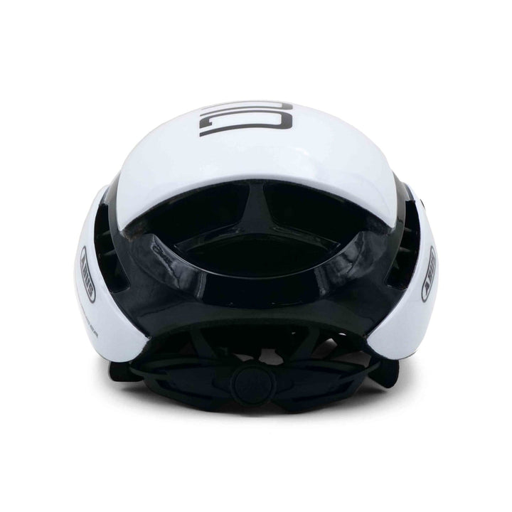 abus game changer cycling helmet white back view