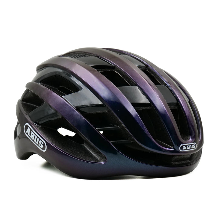 abus airbreaker cycling helmet purple right side view