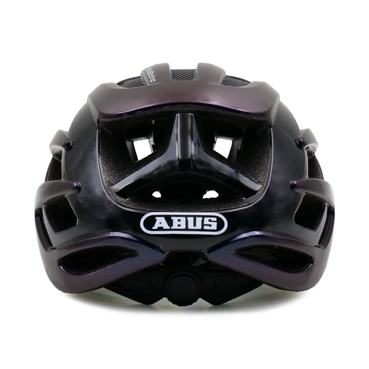 abus airbreaker cycling helmet purple back view