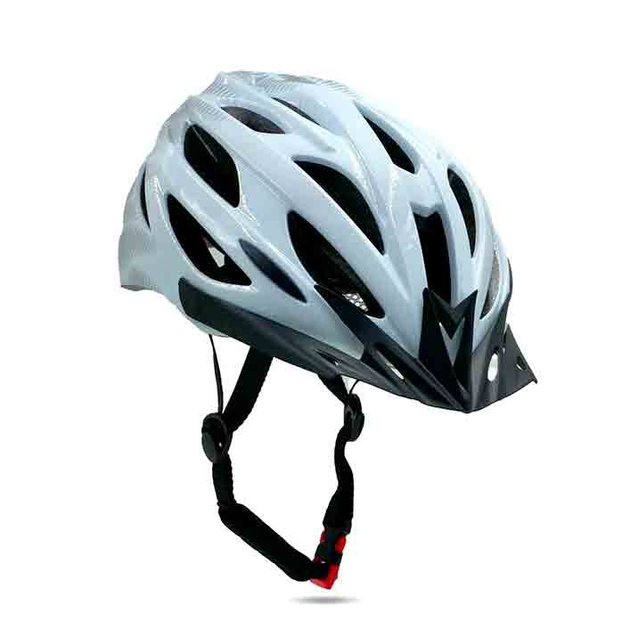 Agera Bicycle Helmet white grey front view