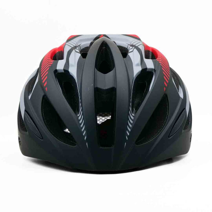 Agera Bicycle Helmet black red front  view