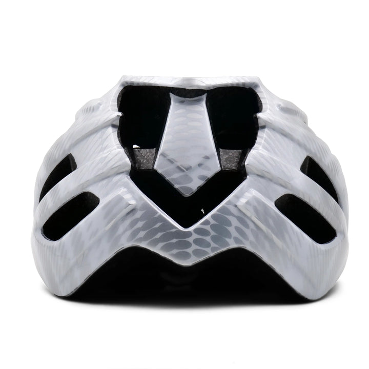 Agera Bicycle Helmet white grey back view