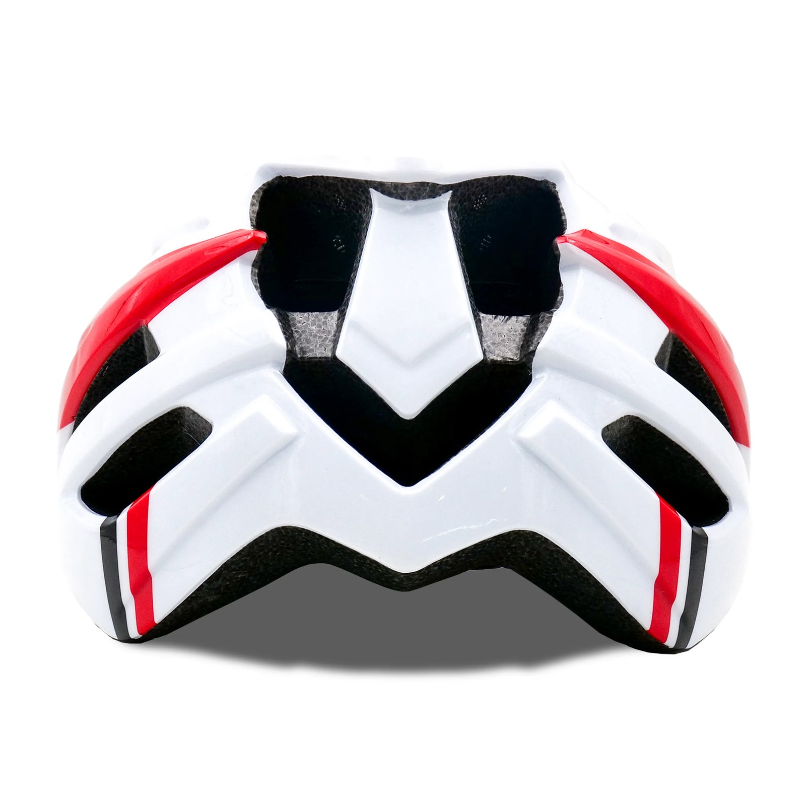 Agera Bicycle Helmet black white red back view