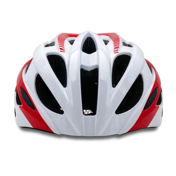 Agera Bicycle Helmet black white red front side view