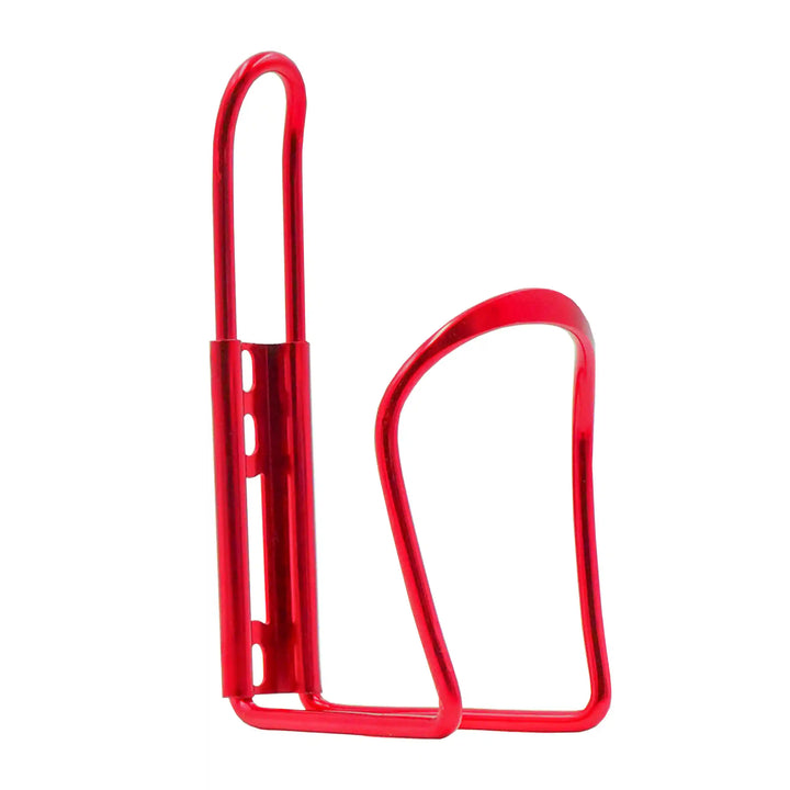 aluminium alloy bicycle bottle holder red side view