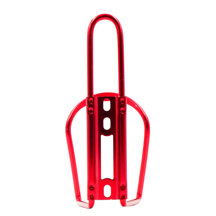 aluminium alloy bicycle bottle holder red back view