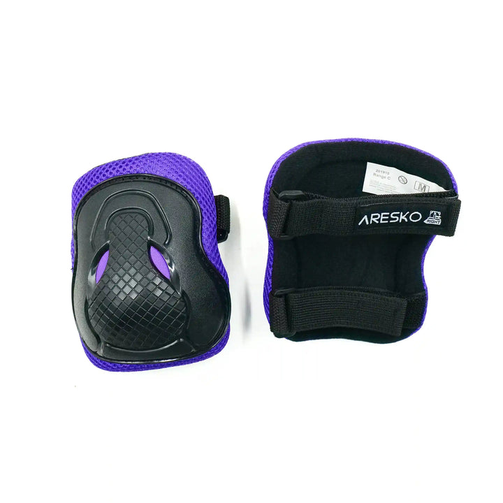 ARESKO 6 IN 1 Protective elbowpads black puple