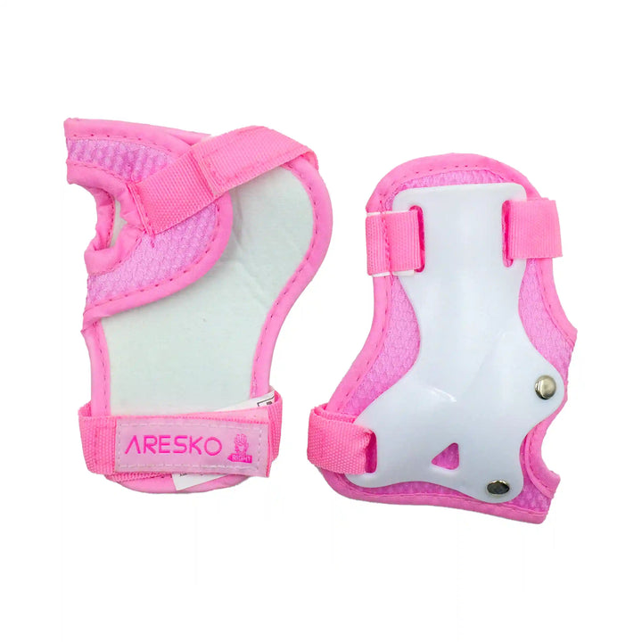 ARESKO 6 IN 1 Protective hand pads white pink