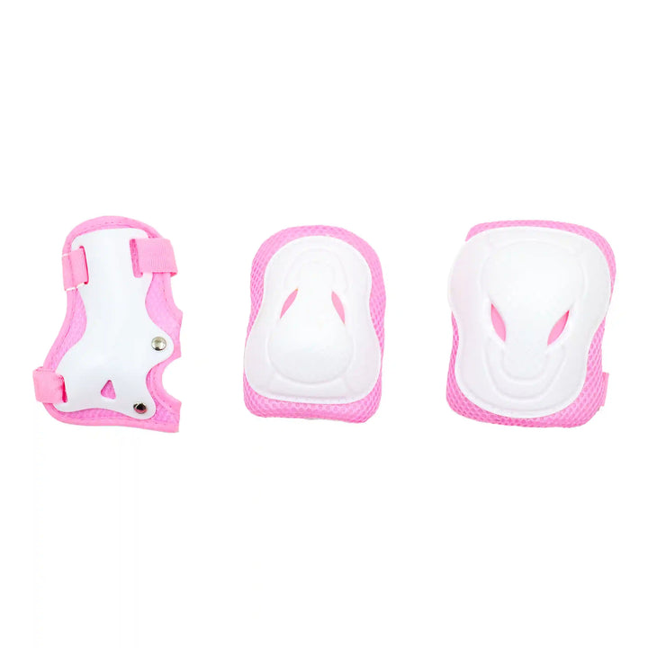 ARESKO 6 IN 1 Protective pads seperated white pink