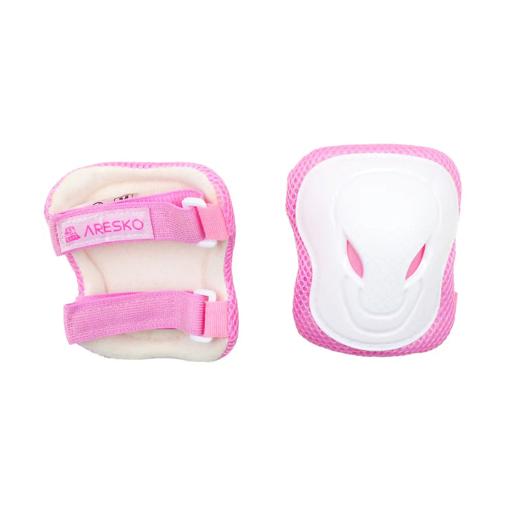 ARESKO 6 IN 1 Protective knee pads white pink