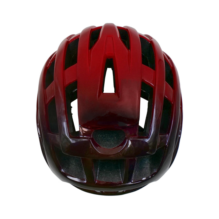 Argus Cycling Helmet black red top view