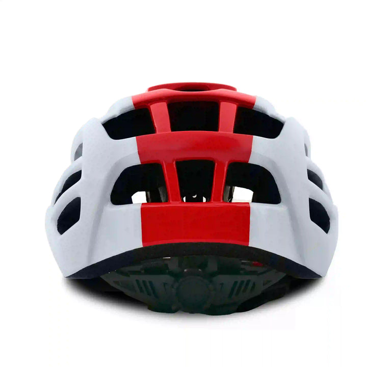 Argus Cycling Helmet white red back view