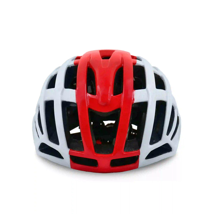 Argus Cycling Helmet white red front view