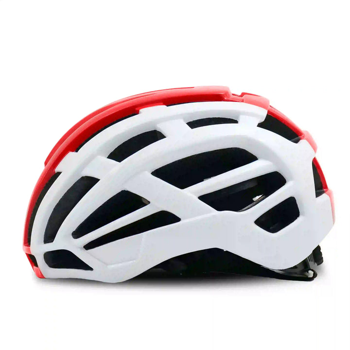 Argus Cycling Helmet white red side view