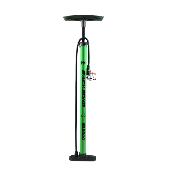 Backbone BB2500 Bicycle Air Pump green full view
