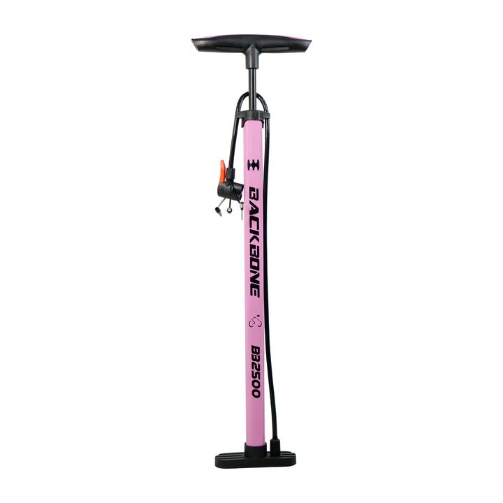 Backbone BB2500 Bicycle Air Pump pink full view
