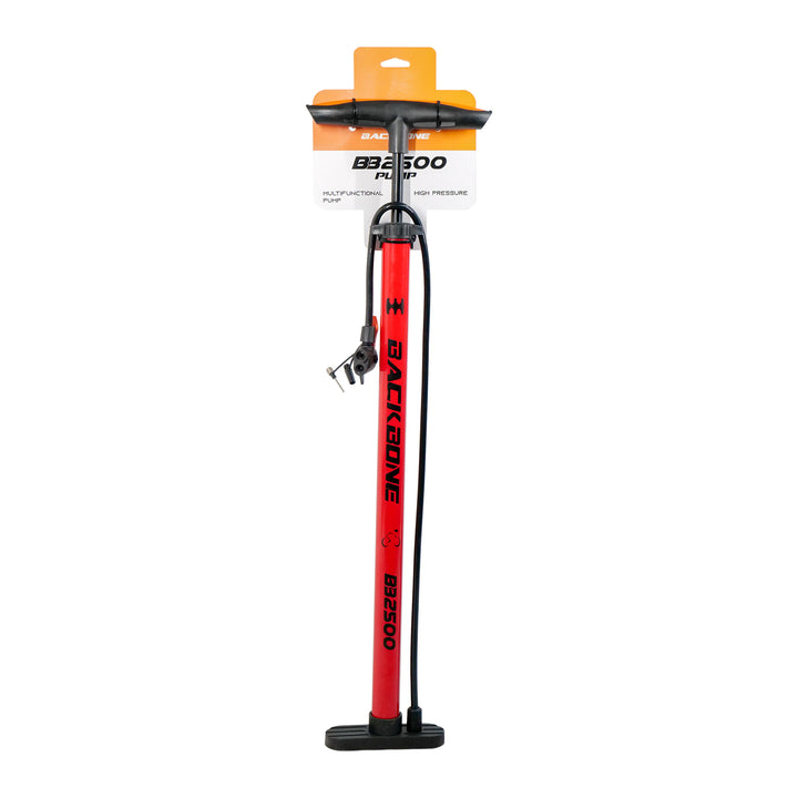 Backbone BB2500 Bicycle Air Pump red with package
