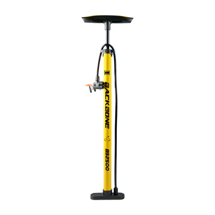 Backbone BB2500 Bicycle Air Pump yellow full view
