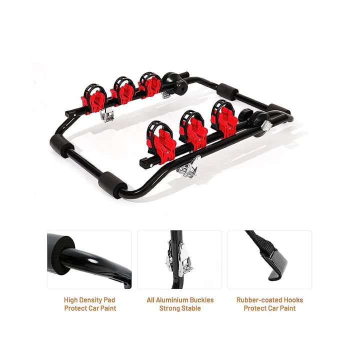 Backbone Bicycle Car Rack Black/Red  Product Details