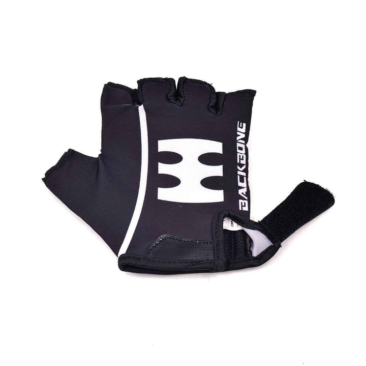 backbone cycling gloves black front view