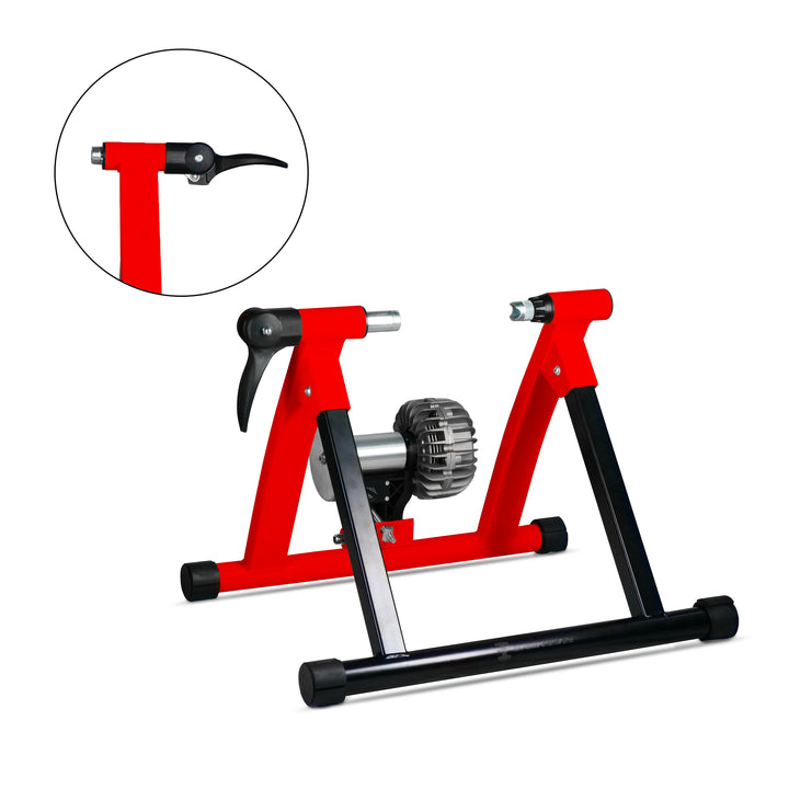 Backbone Indoor Bike Trainer HS-QX-009BI black red feature view