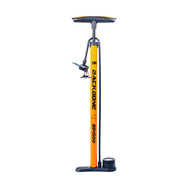 Backbone BB4500 Bicycle Floor Pump orange full view
