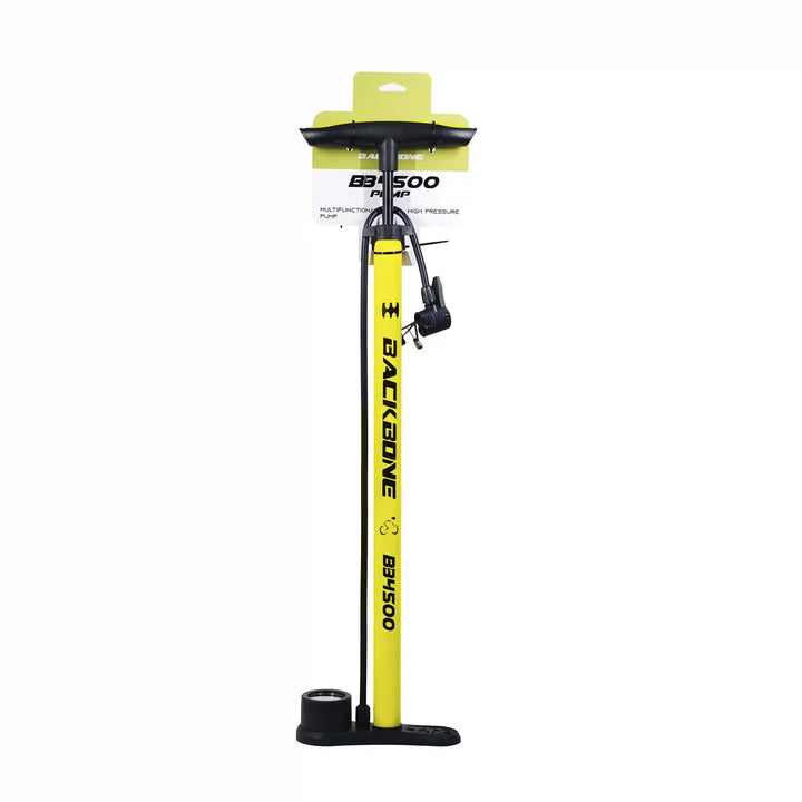 Backbone BB4500 Bicycle Floor Pump yellow with package
