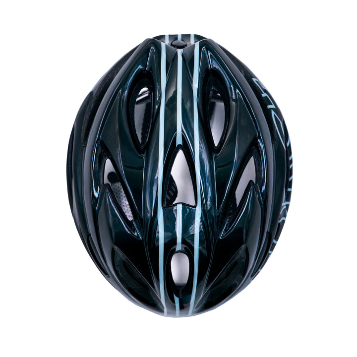 backbone force cycling helmet black top view