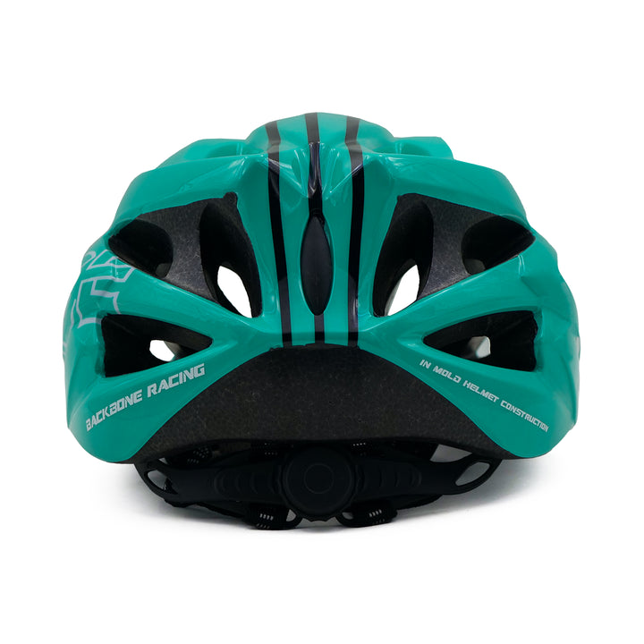 backbone force cycling helmet blue back side view