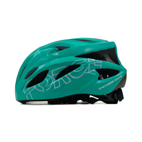 backbone force cycling helmet blue left side view