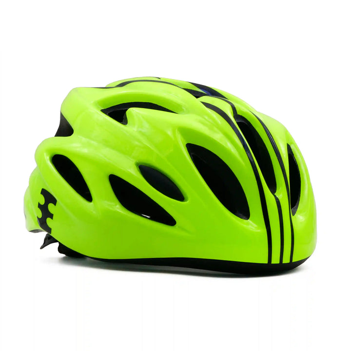 backbone force cycling helmet lime green angle view