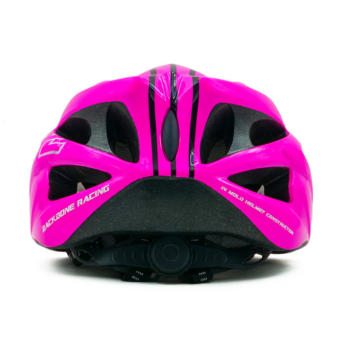 backbone force cycling helmet pink back view