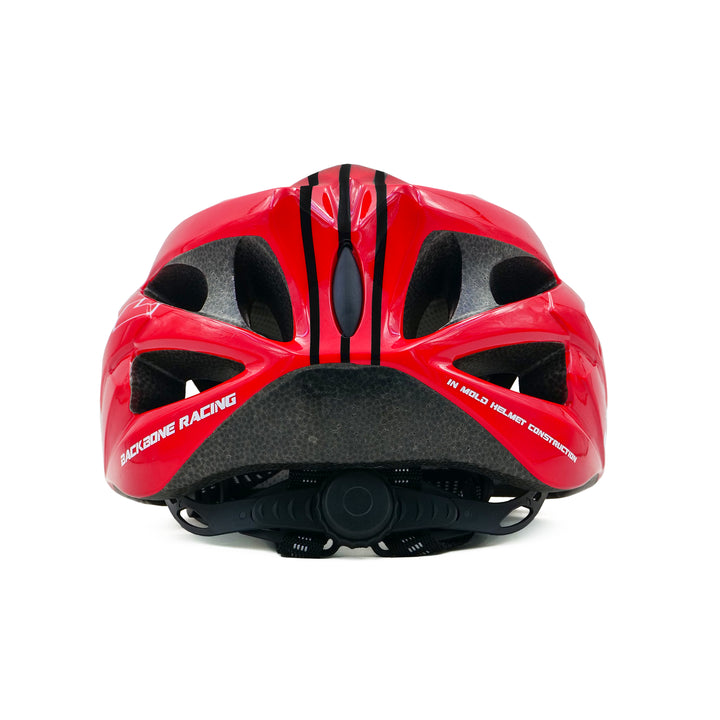 backbone force cycling helmet red back side view