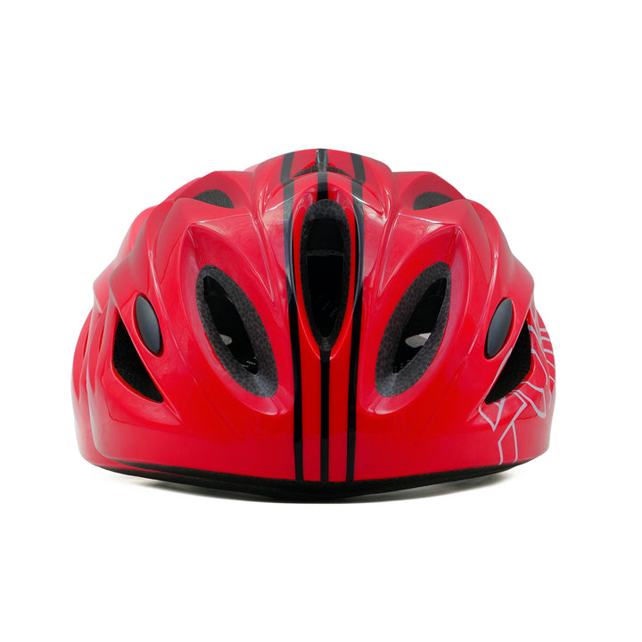 backbone force cycling helmet red front side view