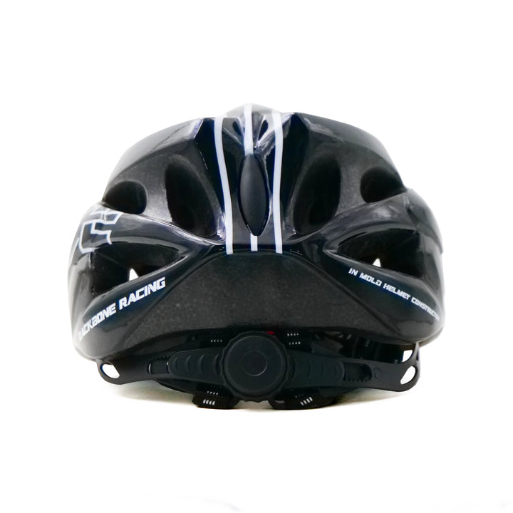 backbone force cycling helmetblack back side view