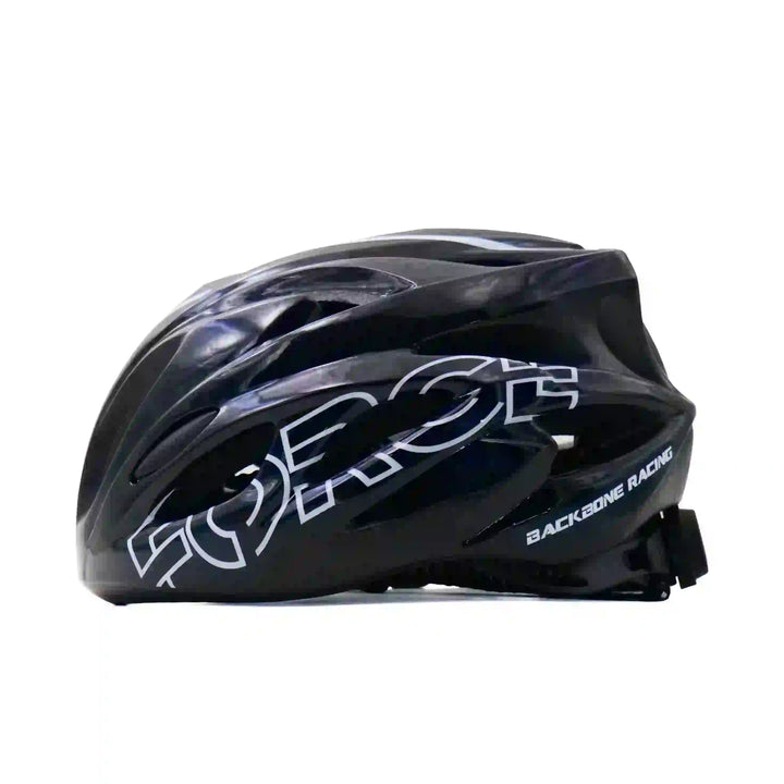 backbone force cycling helmet black side view